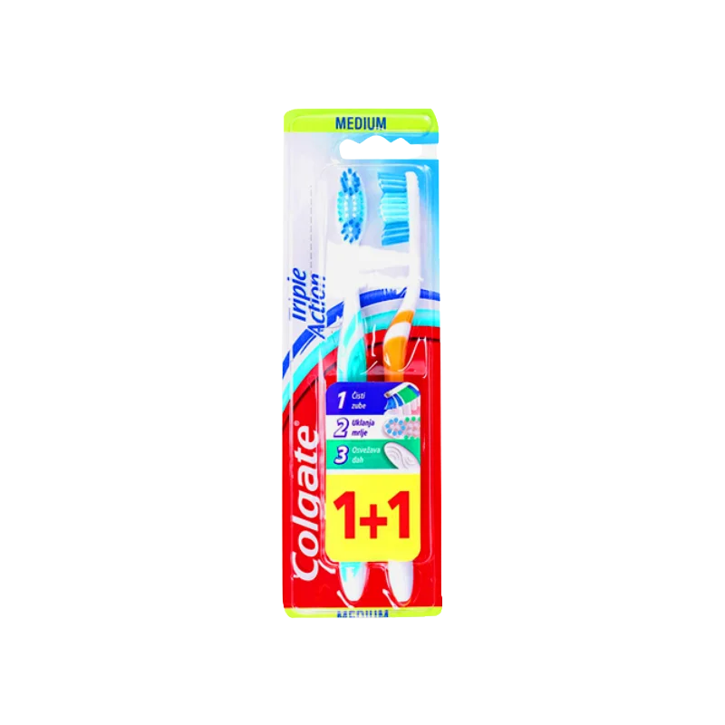 Colgate Toothbrushes Triple Action Twin Pack