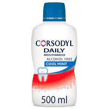 Corsodyl Mouthwash Daily Coolmint Alcohol Free - 500ml