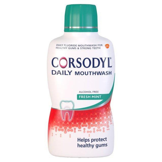 Corsodyl Mouthwash Daily Freshmint Alcohol Free - 500ml