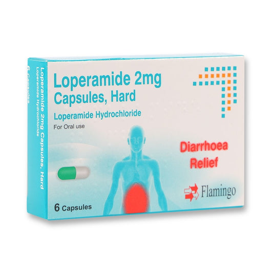Flamingo Diarrhoea Relief Caps Loperamide 2mg 6's