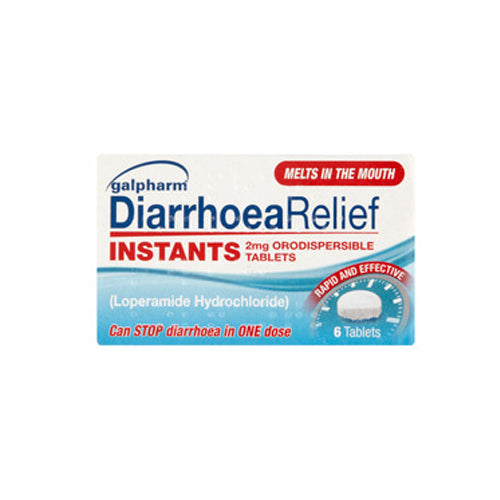 Galpharm Diarrhoea Instant Tabs 6's (Loperamide 2mg)