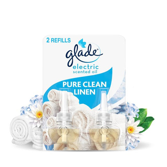 Glade Plug In Refill Twin 20ml Clean Linen