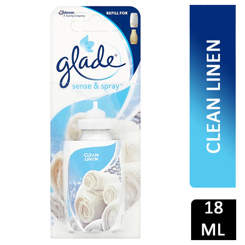 Glade Sense & Spray Refill 18ml Clean Linen
