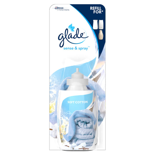 Glade Sense & Spray Refill 18ml Soft Cotton