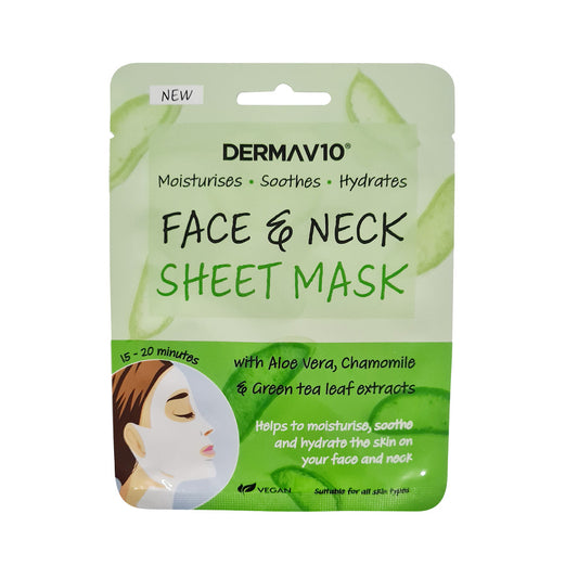 Healthpoint Derma V10 Aloe Vera Face & Neck Mask