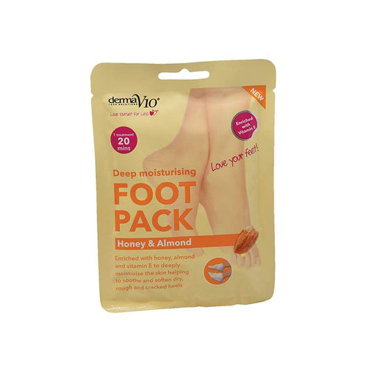 Healthpoint Derma V10 Moisturising Foot Pack Honey & Almond