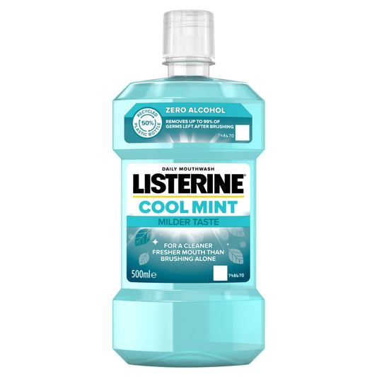 Listerine Mouthwash 500ml Zero Coolmint Mild
