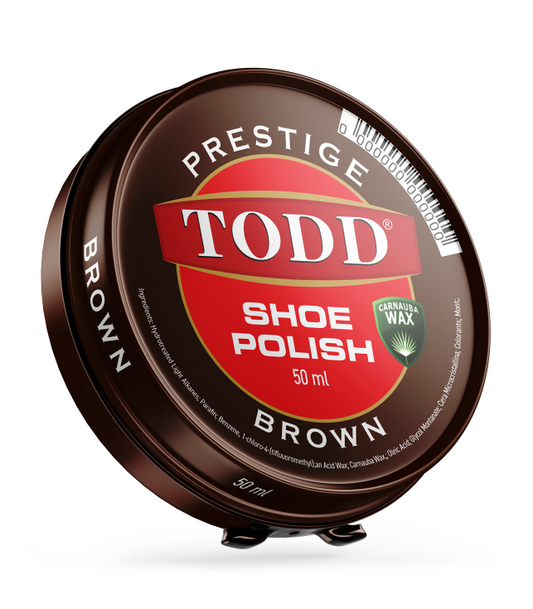 Todd Prestige Shoe Polish 50ml Brown