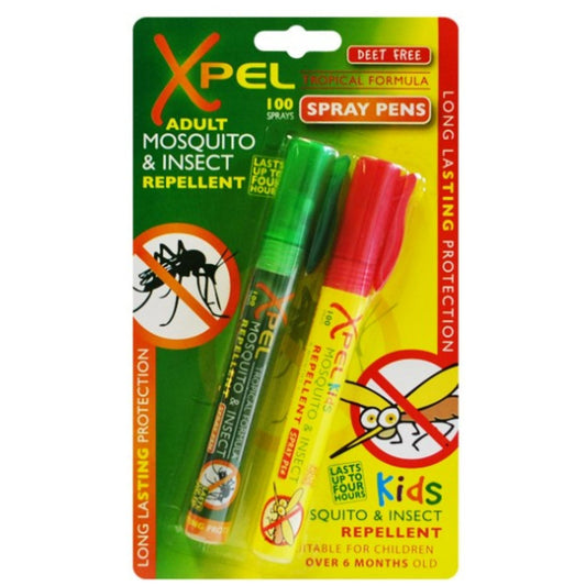 Xpel Mosquito & Insect Repellent Spray Pens Adult and Child - 100 Sprays