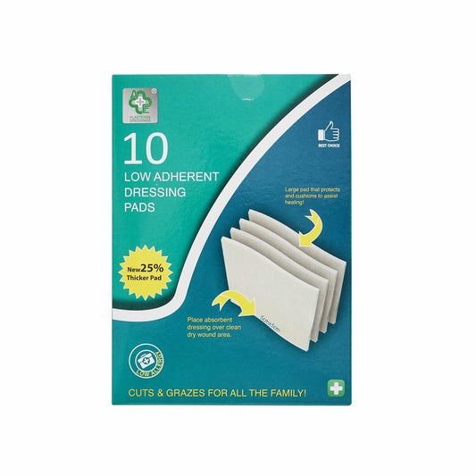 A & E Low Adherent Dressing Pads 10's