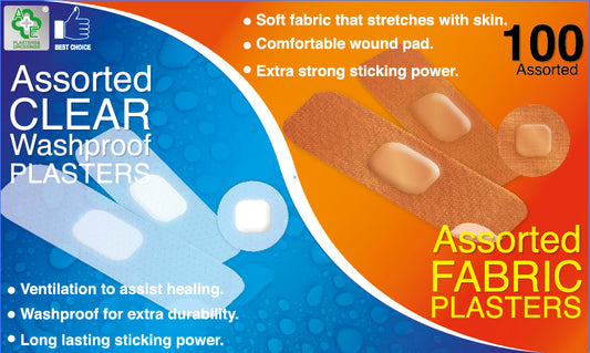 A & E Plasters 100's Fabric & Washproof