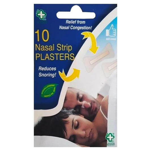 A & E Snoring Nasal Strips 10's