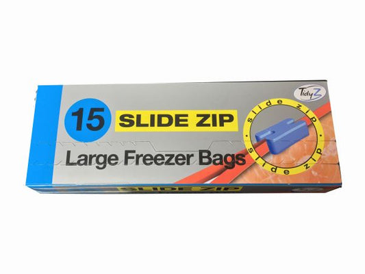 TidyZ Freezer Bags 12's Slide Zip